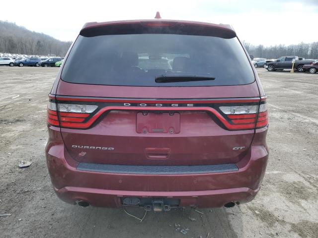 1C4RDJDG4KC663775 - 2019 DODGE DURANGO GT BURGUNDY photo 6