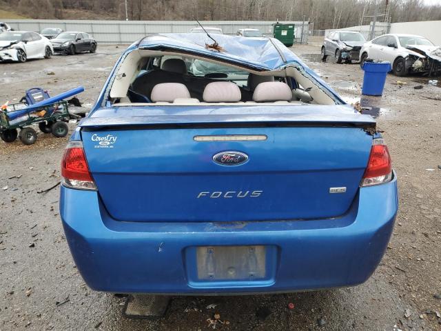 1FAHP3GN9AW286520 - 2010 FORD FOCUS SES BLUE photo 6