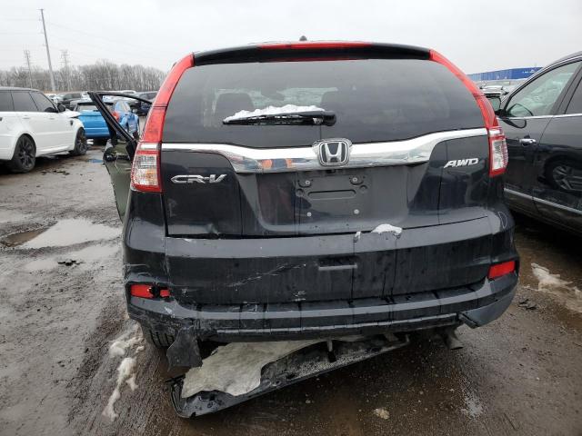 2HKRM4H53GH605565 - 2016 HONDA CR-V EX BLACK photo 6