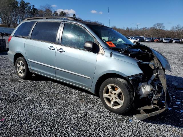 5TDZA23C56S450884 - 2006 TOYOTA SIENNA CE BLUE photo 4