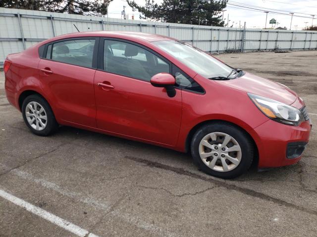 KNADM4A30E6323231 - 2014 KIA RIO LX RED photo 4