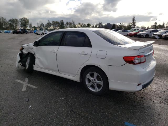 2T1BU4EE6BC670301 - 2011 TOYOTA COROLLA BASE WHITE photo 2