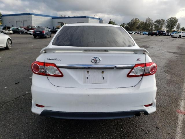 2T1BU4EE6BC670301 - 2011 TOYOTA COROLLA BASE WHITE photo 6