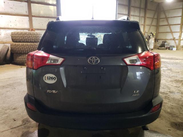 2T3BFREVXDW022489 - 2013 TOYOTA RAV4 LE GRAY photo 6