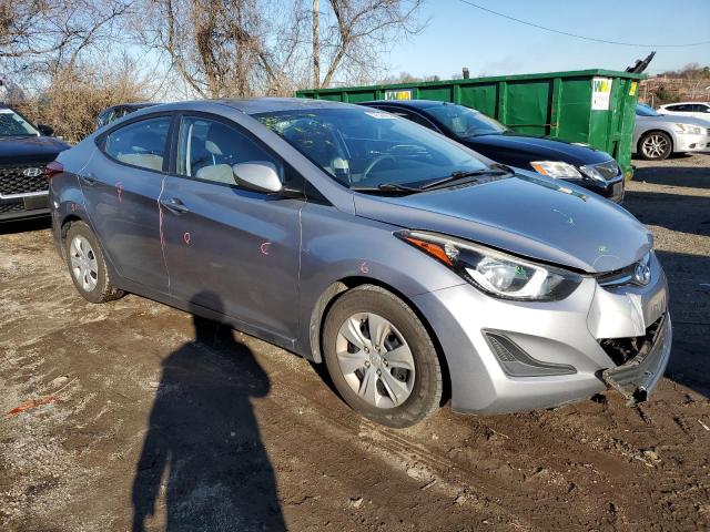 5NPDH4AE7GH787117 - 2016 HYUNDAI ELANTRA SE SILVER photo 4