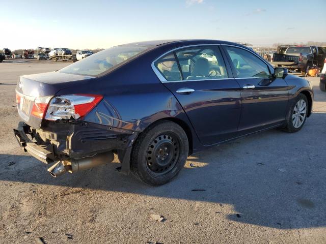 1HGCR2F79DA174282 - 2013 HONDA ACCORD EX BLUE photo 3