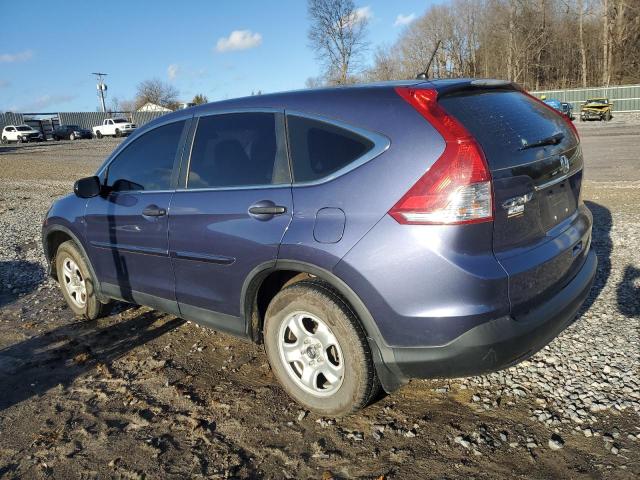 3CZRM3H30EG714431 - 2014 HONDA CR-V LX BLUE photo 2