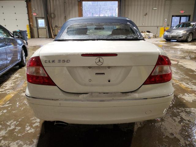 WDBTK56FX7T080947 - 2007 MERCEDES-BENZ CLK 350 WHITE photo 6