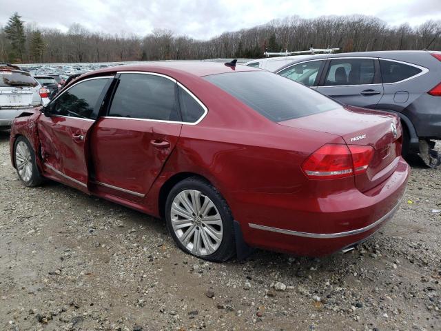 1VWCV7A31FC008743 - 2015 VOLKSWAGEN PASSAT SEL RED photo 2