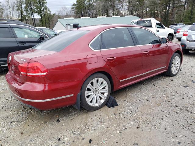 1VWCV7A31FC008743 - 2015 VOLKSWAGEN PASSAT SEL RED photo 3