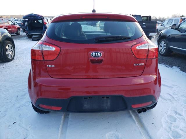 KNADN5A39D6856437 - 2013 KIA RIO EX RED photo 6