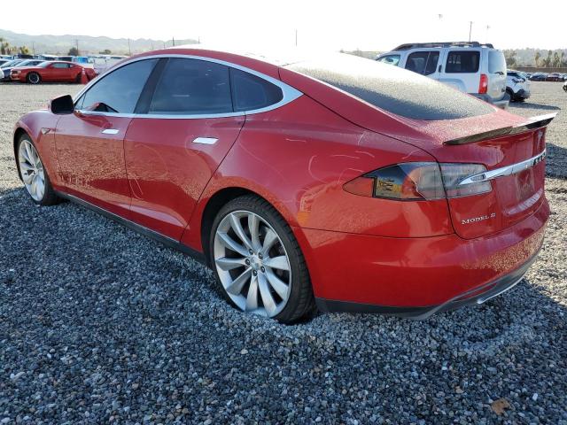 5YJSA1CPXDFP09014 - 2013 TESLA MODEL S Կարմիր լուսանկար 2