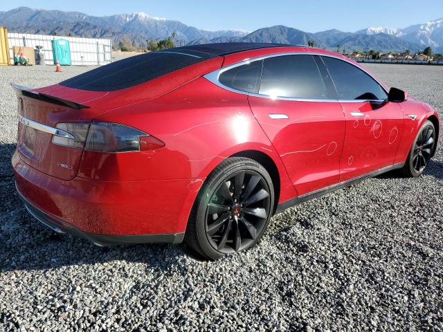 5YJSA1CPXDFP09014 - 2013 TESLA MODEL S Կարմիր լուսանկար 3