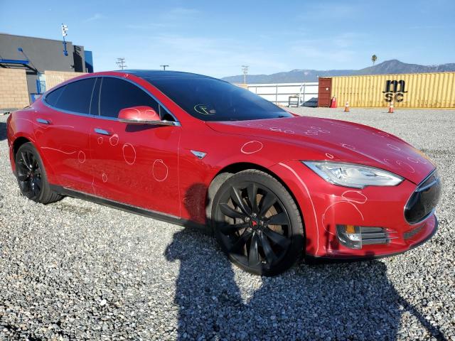 5YJSA1CPXDFP09014 - 2013 TESLA MODEL S Կարմիր լուսանկար 4
