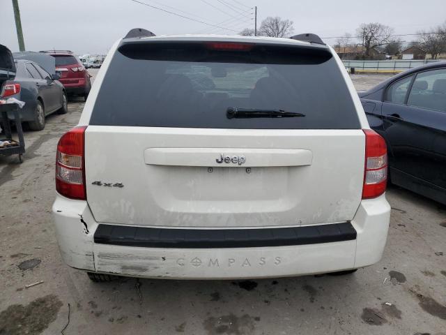 1J8FF47W68D513454 - 2008 JEEP COMPASS SPORT WHITE photo 6