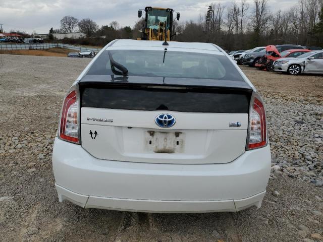 JTDKN3DU6F1951704 - 2015 TOYOTA PRIUS WHITE photo 6