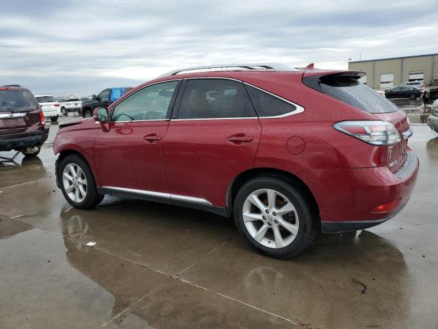 2T2ZK1BA2AC022274 - 2010 LEXUS RX 350 RED photo 2