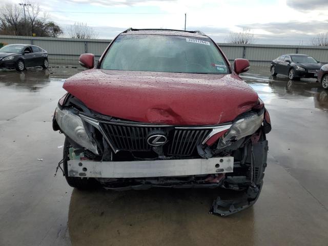 2T2ZK1BA2AC022274 - 2010 LEXUS RX 350 RED photo 5