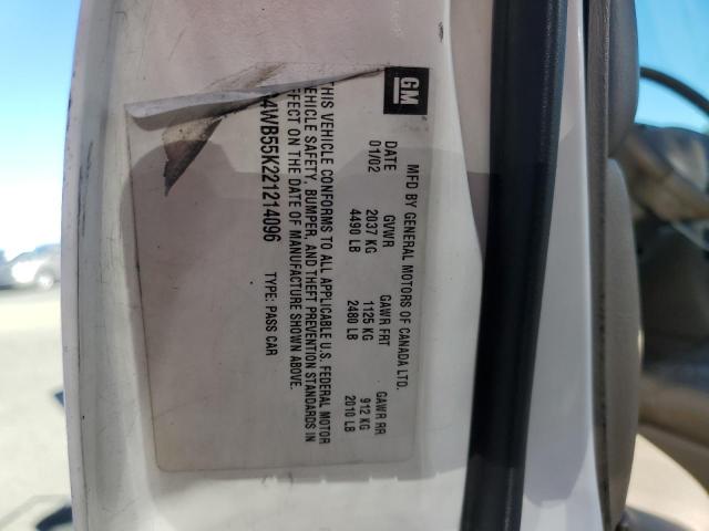 2G4WB55K221214096 - 2002 BUICK REGAL LS 白色 照片 12