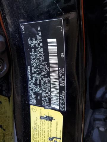 JTJGW31U460001514 - 2006 LEXUS RX 400 BLACK photo 13