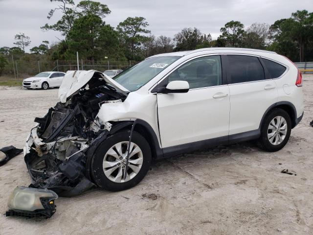 5J6RM3H77EL021250 - 2014 HONDA CR-V EXL WHITE photo 1