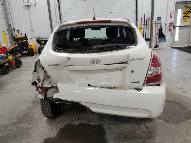 KMHCN3BC5BU193602 - 2011 HYUNDAI ACCENT SE WHITE photo 6