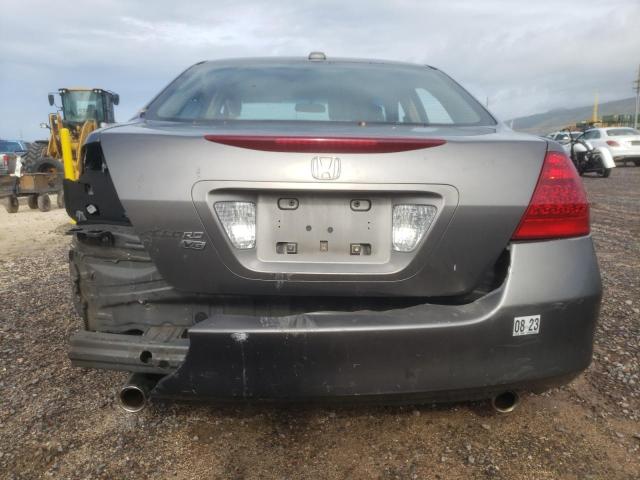 1HGCM66547A088337 - 2007 HONDA ACCORD EX GRAY photo 6