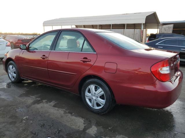JTDBE32KX30139762 - 2003 TOYOTA CAMRY LE RED photo 2