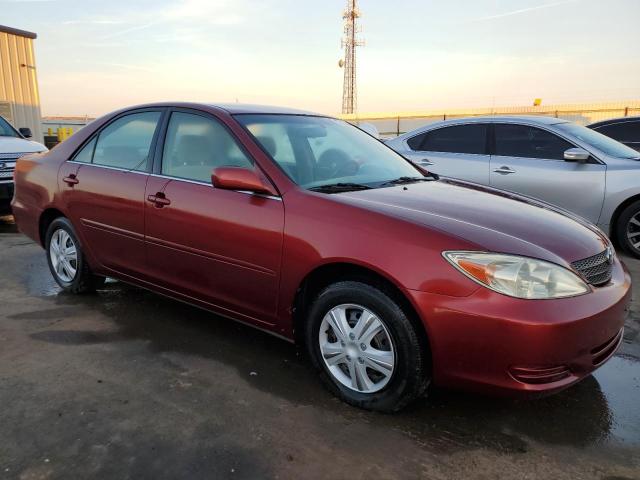 JTDBE32KX30139762 - 2003 TOYOTA CAMRY LE RED photo 4