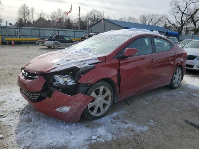 KMHDH4AE4CU483626 - 2012 HYUNDAI ELANTRA GLS RED photo 1