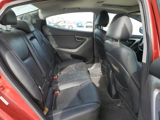 KMHDH4AE4CU483626 - 2012 HYUNDAI ELANTRA GLS RED photo 10