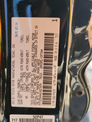 5TFSZ5AN4GX027659 - 2016 TOYOTA TACOMA ACCESS CAB Қара фото 12