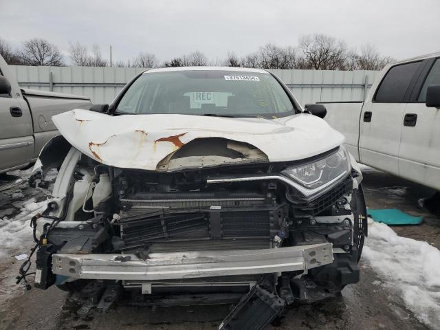 2HKRW6H37KH224489 - 2019 HONDA CR-V LX WHITE photo 5