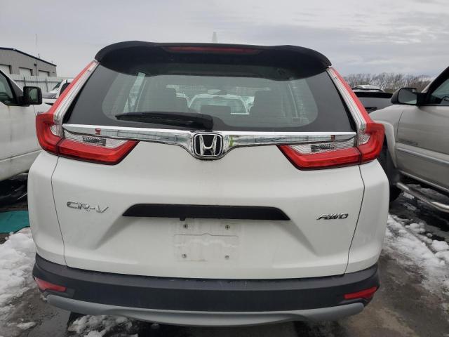 2HKRW6H37KH224489 - 2019 HONDA CR-V LX WHITE photo 6