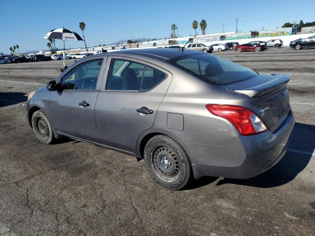 3N1CN7AP8EL827227 - 2014 NISSAN VERSA S GRAY photo 2