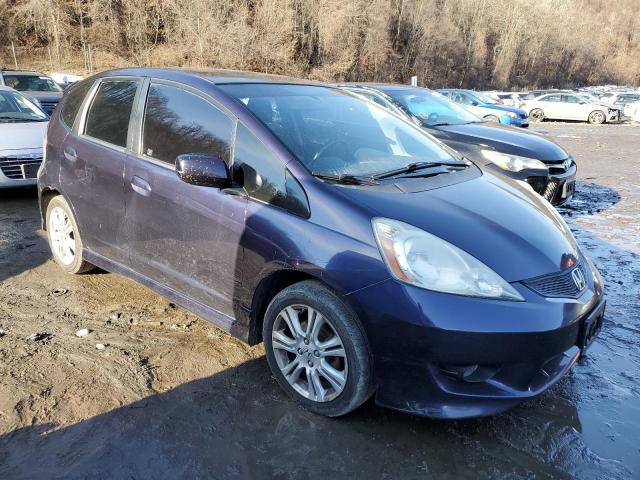 JHMGE88459S074567 - 2009 HONDA FIT SPORT BLUE photo 4