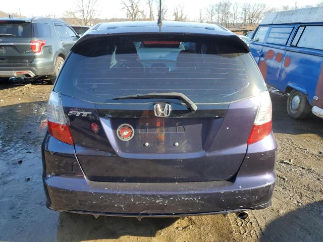 JHMGE88459S074567 - 2009 HONDA FIT SPORT BLUE photo 6