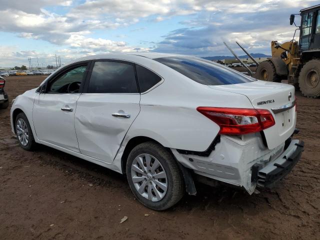 3N1AB7AP3HY292475 - 2017 NISSAN SENTRA S WHITE photo 2