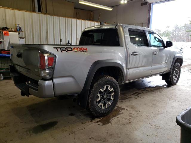 3TMCZ5AN9MM437640 - 2021 TOYOTA TACOMA DOUBLE CAB GRAY photo 3