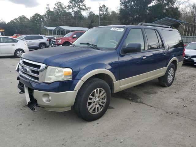 1FMJK1J59AEB58772 - 2010 FORD EXPEDITION EL EDDIE BAUER BLUE photo 1