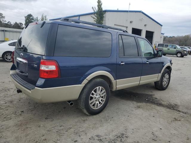 1FMJK1J59AEB58772 - 2010 FORD EXPEDITION EL EDDIE BAUER BLUE photo 3