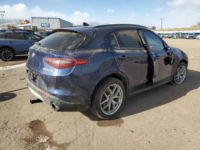 ZASFAKNN0J7B83181 - 2018 ALFA ROMEO STELVIO TI SPORT BLUE photo 3
