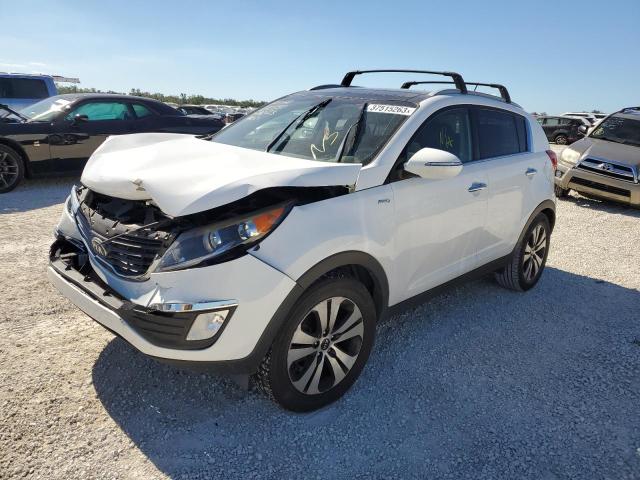 KNDPCCA2XD7359442 - 2013 KIA SPORTAGE E WHITE photo 1