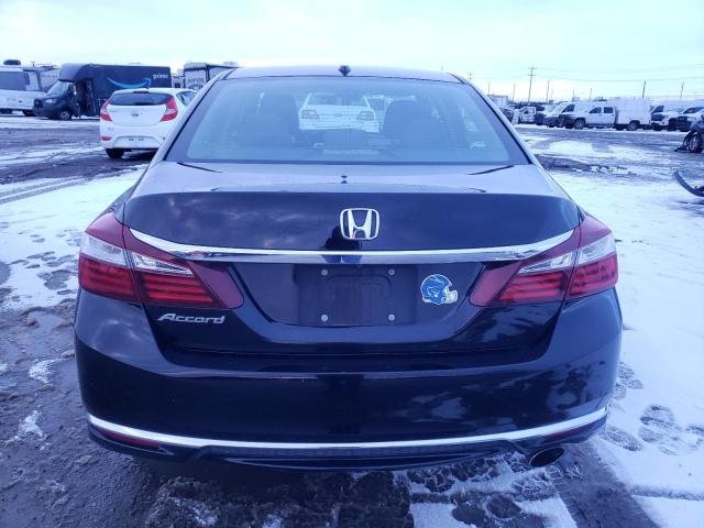 1HGCR2F01GA005378 - 2016 HONDA ACCORD EX BLACK photo 6