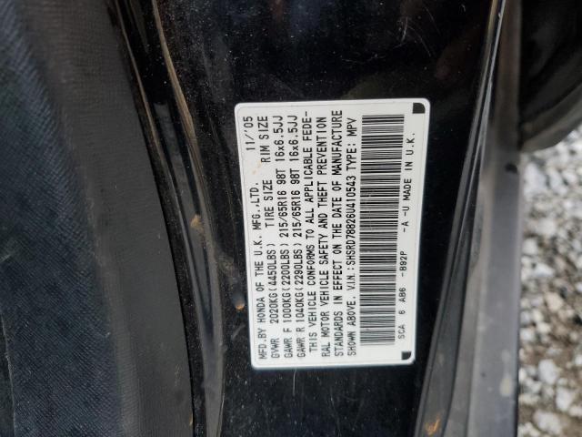 SHSRD78826U410543 - 2006 HONDA CR-V EX BLACK photo 12