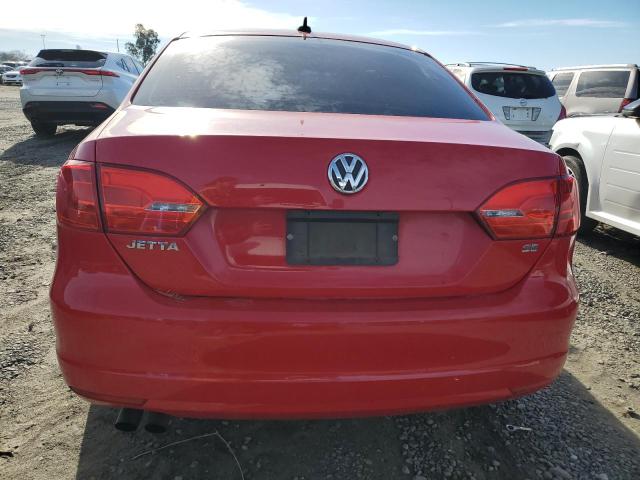 3VWD17AJ7EM390319 - 2014 VOLKSWAGEN JETTA SE RED photo 6