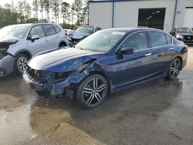 1HGCR2F53HA068981 - 2017 HONDA ACCORD SPORT BLUE photo 1