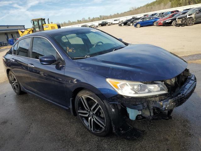 1HGCR2F53HA068981 - 2017 HONDA ACCORD SPORT BLUE photo 4