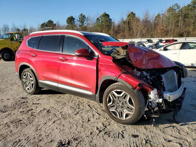 5NMS44AL3MH334848 - 2021 HYUNDAI SANTA FE LIMITED RED photo 4