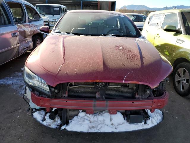 3LN6L5F91HR650158 - 2017 LINCOLN MKZ RESERVE წითელი ფოტო 5